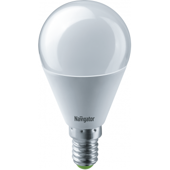 Лампа светодиодная NAVIGATOR NLL-G45 LED 8.5Вт Е14 теплый шар Лампа светодиодная NAVIGATOR NLL-G45 LED 8.5Вт Е14 теплый шар