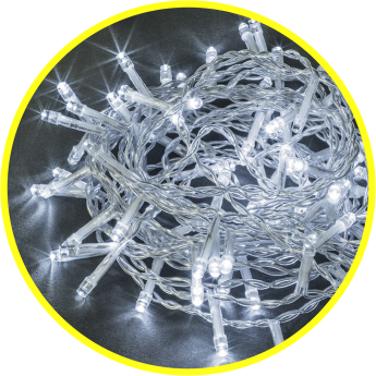 Гирлянда новогодняя светодиодная NAVIGATOR NGF-S01-50CW-5-4m-230-C8-TR-IP20