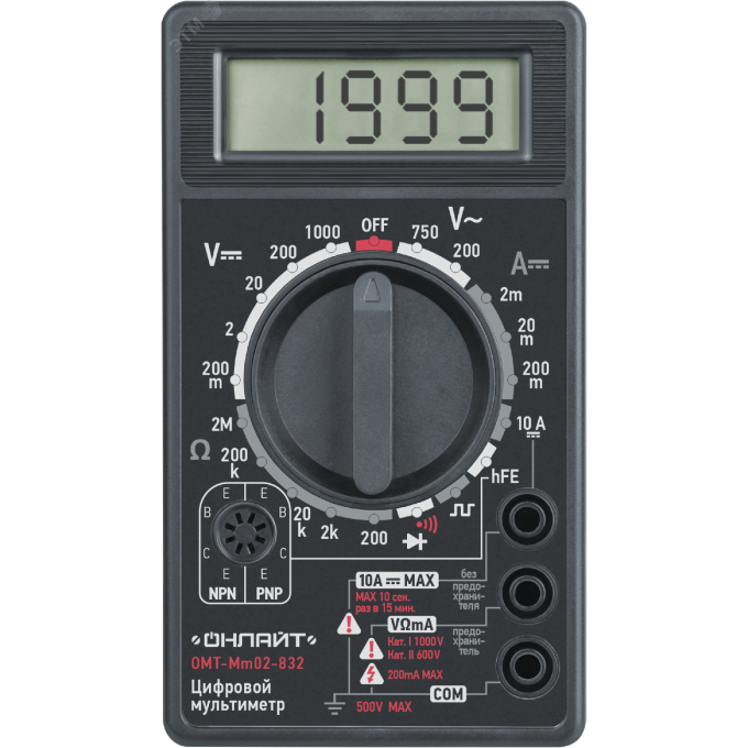 Мультиметр NAVIGATOR ОНЛАЙТ OMT-Mm02-832 82972