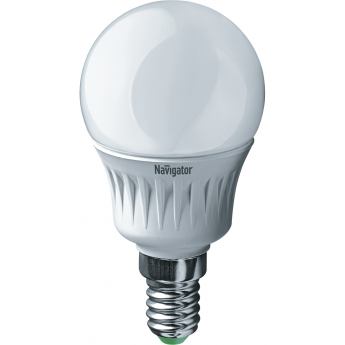 Лампа светодиодная NAVIGATOR NLL-P-G45 LED 5Вт E14 белая, шар Лампа светодиодная NAVIGATOR NLL-P-G45 LED 5Вт E14 белая, шар