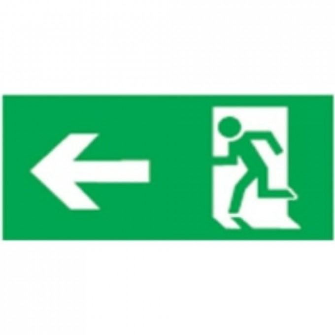 Аварийная наклейка NAVIGATOR серии "Направление к эвакуационному выходу налево" NL-320H110NEF04-E32