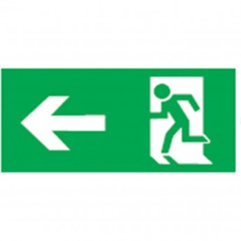 Аварийная наклейка NAVIGATOR серии NL-310H90NEF07-E32 "Направление к эвакуационному выходу налево"