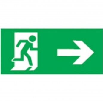 Аварийная наклейка NAVIGATOR серии NL-310H90NEF07-E35 "Направление к эвакуационному выходу направо"
