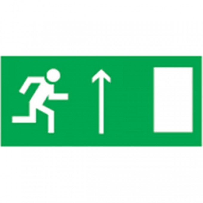 Аварийные наклейки NAVIGATOR серии NL "Направление к эвакуационному выходу вверх" NL-100x200W-E11