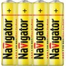 Батарейки NAVIGATOR серии солевые NBT-NS-R03-SH4