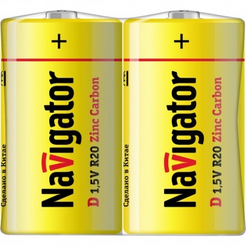 Батарейки NAVIGATOR серии NBT-NS-R20-SH2 солевые Батарейки NAVIGATOR серии NBT-NS-R20-SH2 солевые