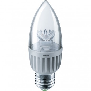 Светодиодная лампа NAVIGATOR серии NLL-C37-7-230-2.7K-E27-CL «свеча»
