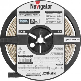 Светодиодная лента NAVIGATOR серии NLS-5050CW30-7.2-IP65-12V-PRO R5 Светодиодная лента NAVIGATOR серии NLS-5050CW30-7.2-IP65-12V-PRO R5