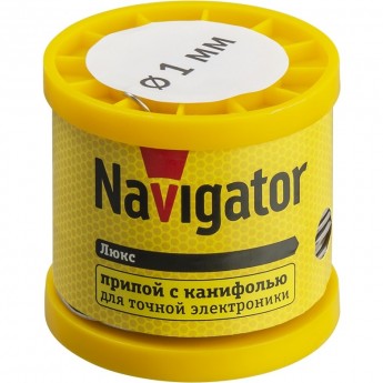 Припой с канифолью NAVIGATOR NEM-Pos02-61K-1-K200 (POS-61, KATYSHKA, 1 MM, 200 GR)