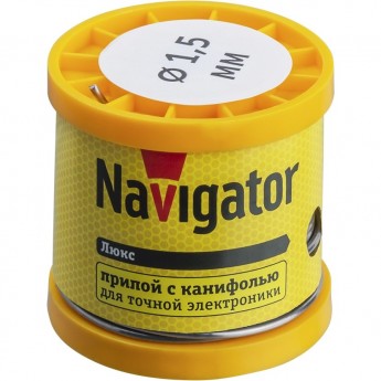 Припой с канифолью NAVIGATOR NEM-Pos02-61K-1.5-K200 (POS-61, KATYSHKA, 1.5 MM, 200 GR)