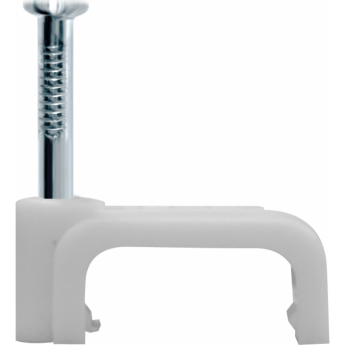 Скоба NAVIGATOR 6 мм плоская пластиковая (50 шт)