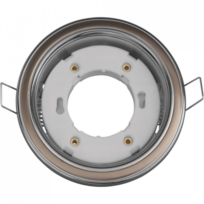 Встраиваемый декоративный светильник NAVIGATOR серии NGX кольцо, хром-черный NGX-R10-006-GX53