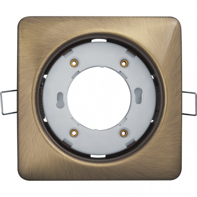 Встраиваемый декоративный поворотный светильник NAVIGATOR серии NGX квадрат, черненая бронза NGX-S2-007-GX53