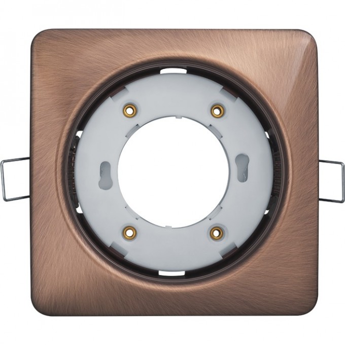 Встраиваемый декоративный поворотный светильник NAVIGATOR серии NGX квадрат, черненая медь NGX-S2-006-GX53