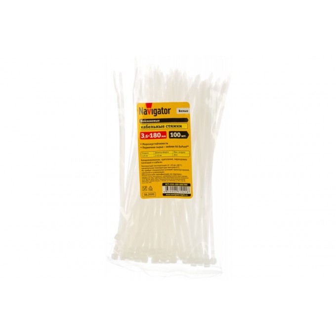 Хомут NAVIGATOR 180х3.6мм нейлон (100шт) 71041